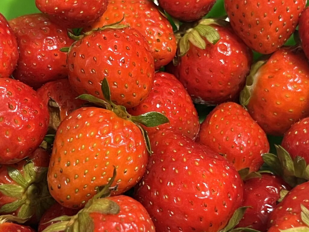 strawberries nature power boost